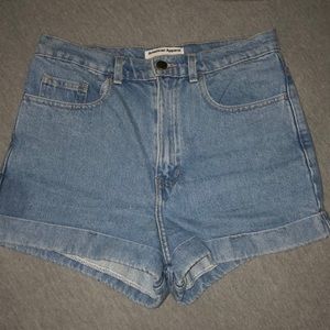 American Apparel jean shorts size 29